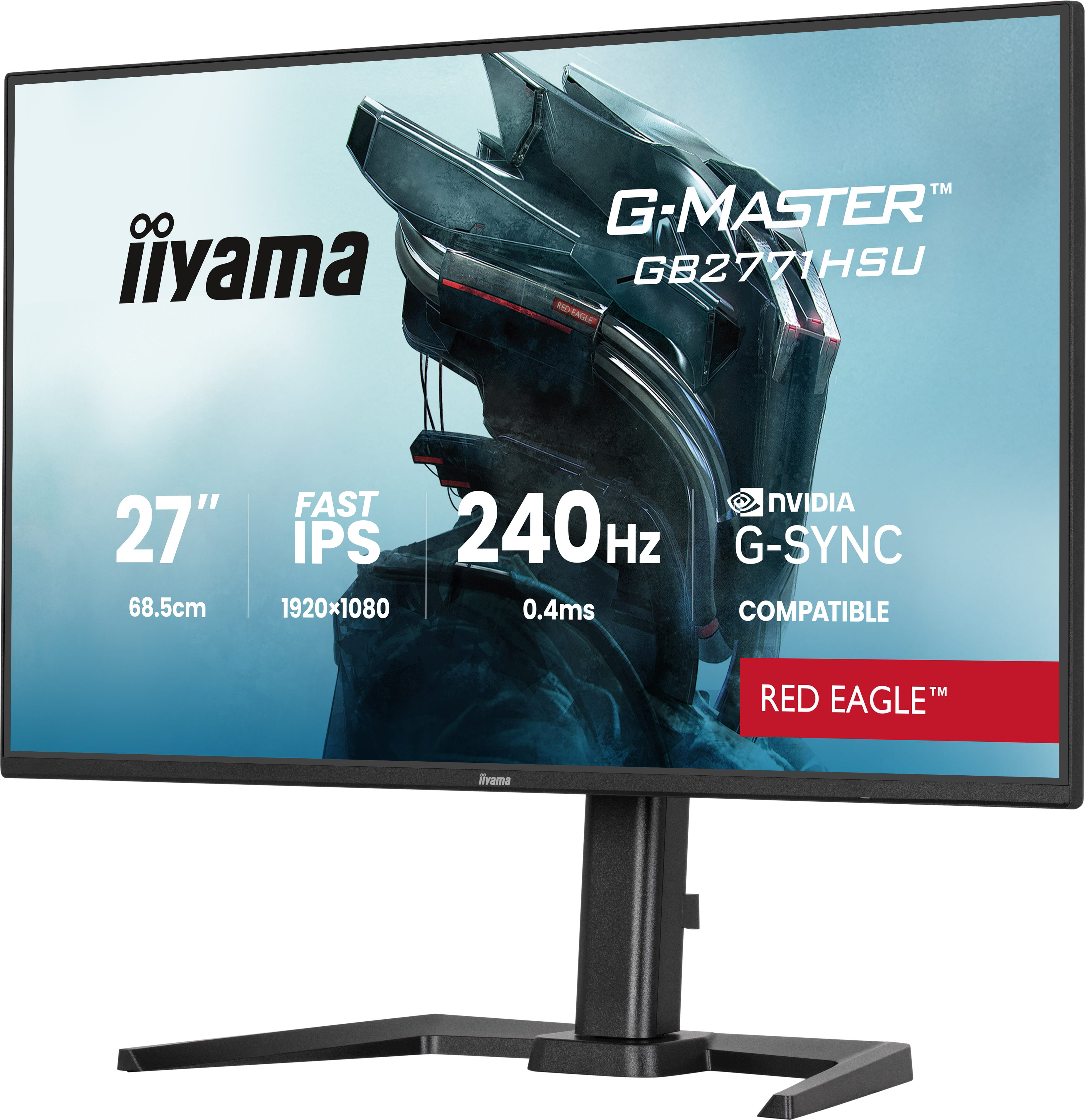 B-WARE - Iiyama G-MASTER Red Eagle GB2771HSU-B1 - LED-Monitor - Gaming - 68.6 cm (27")