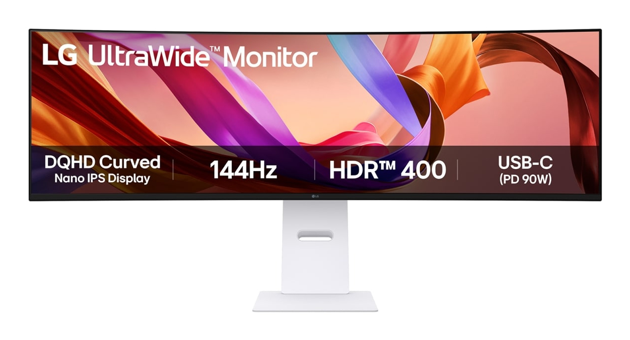 LG UltraWide 49U950A-W Curved-Monitor 124,5cm (49") DQHD, IPS, 5ms, HDMI, Displayport