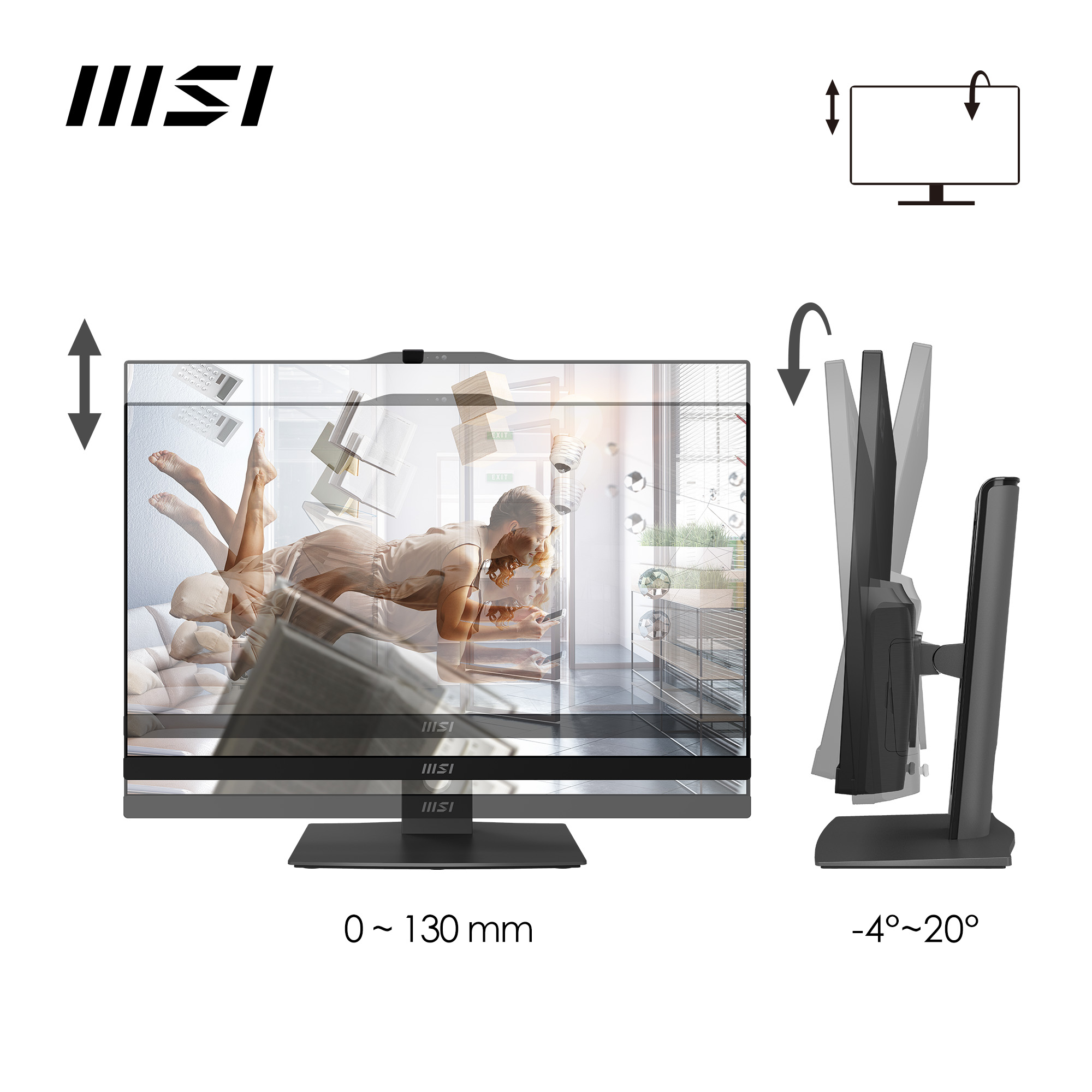 MSI Modern AM272P 1M-1234DE, 27" FHD IPS, Core 7 150U, 16GB, 512GB SSD, Win11 Pro