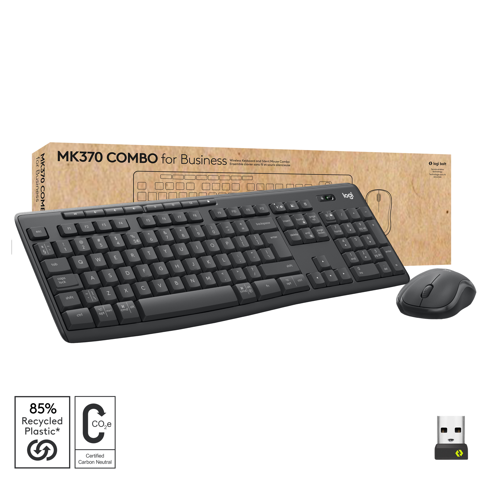 Logitech MK370 Combo for Business - Tastatur-und-Maus-Set