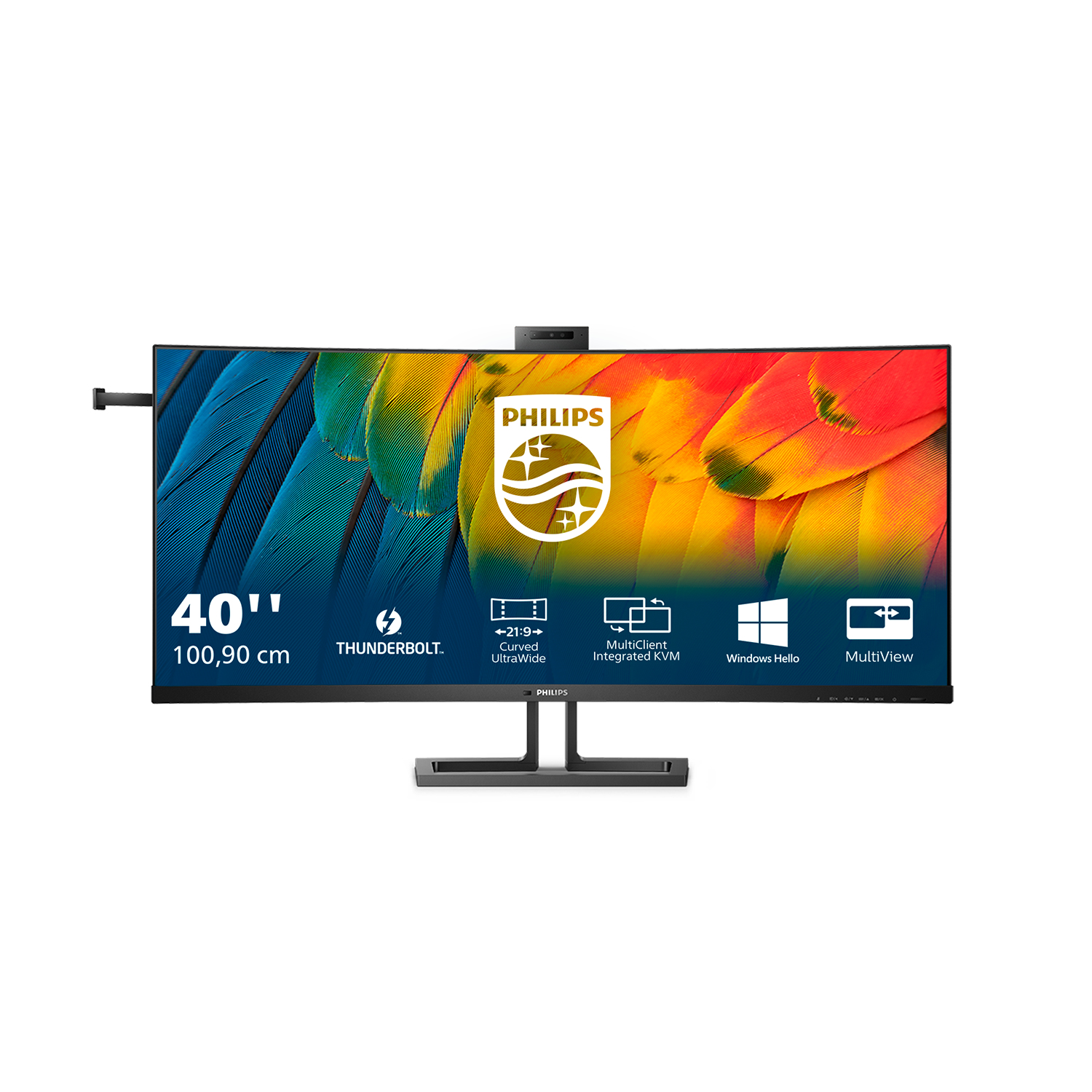 Philips 6000 Series 40B1U6903CH Curved-Monitor 100.8cm (39.7") WUHD, IPS, 4ms, HDMI, DP, TB, USB, RJ