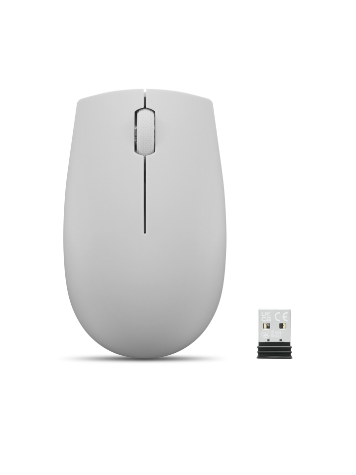 Lenovo 300 Wireless Compact - Maus - mit Batterie - optisch - 3 Tasten - kabellos - 2.4 GHz - kabell