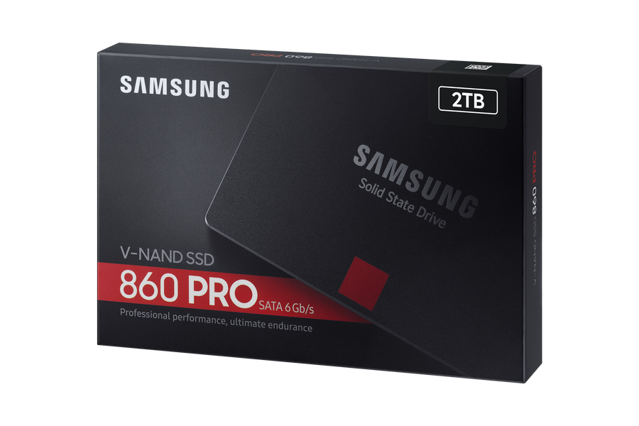 Samsung 860 PRO Solid State Drive (SSD) 2.5" 2000 GB Serial ATA III 3D MLC