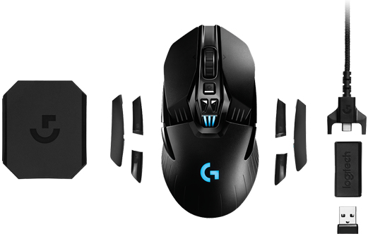 Logitech Gaming Mouse G903 - Maus - rechts- und linkshändig - optisch - 11 Tasten - kabellos, kabelg