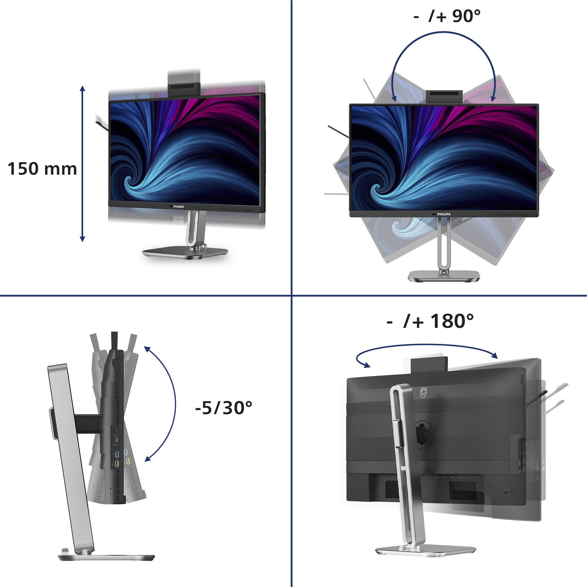 Philips 24B2U4301H - 4000 Series - LED-Monitor - 61 cm (24")