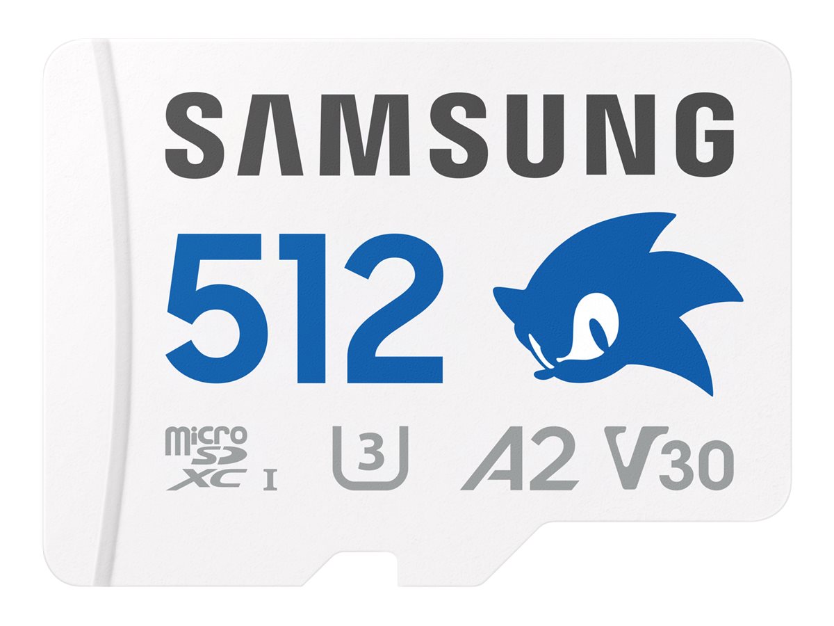 Samsung PRO Plus MB-MD512SA - Sonic the Hedgehog Flash-Speicherkarte (microSDXC-an-SD-Adapter inbegr
