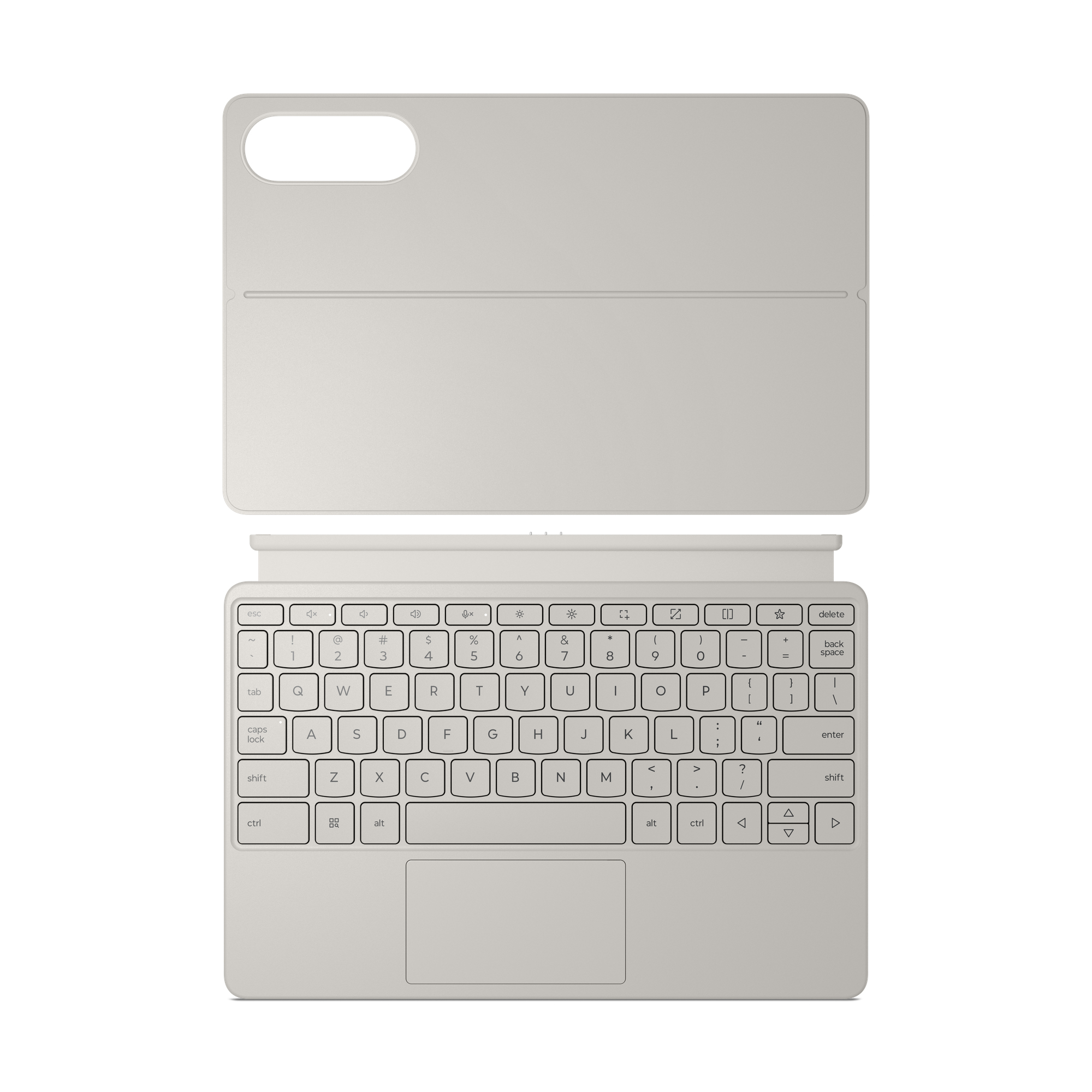 Lenovo Tastatur und Foliohülle (Cover hinten)