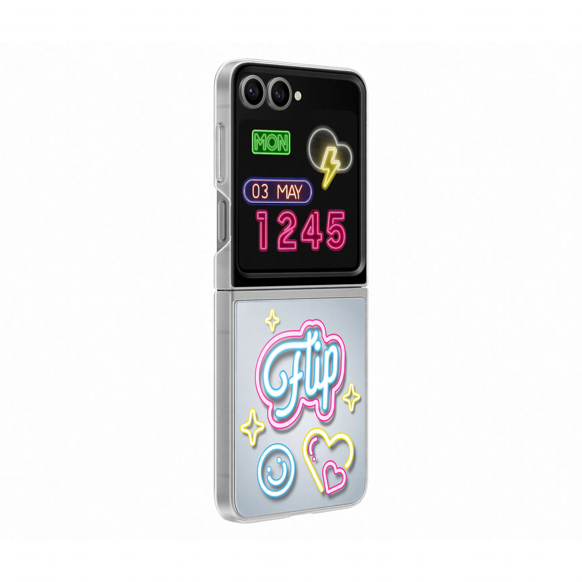 Samsung EF-ZF741CTEGWW, Cover, Samsung, Galaxy Z Flip6, 17 cm (6.7"), Transparent