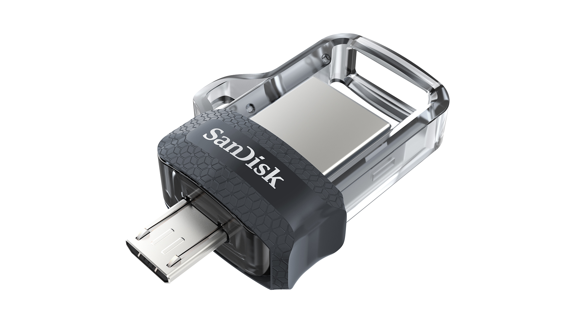SanDisk Ultra Dual m3.0, 16 GB, USB Type-A / Micro-USB, 3.2 Gen 1 (3.1 Gen 1), Dia, 5,2 g, Schwarz,