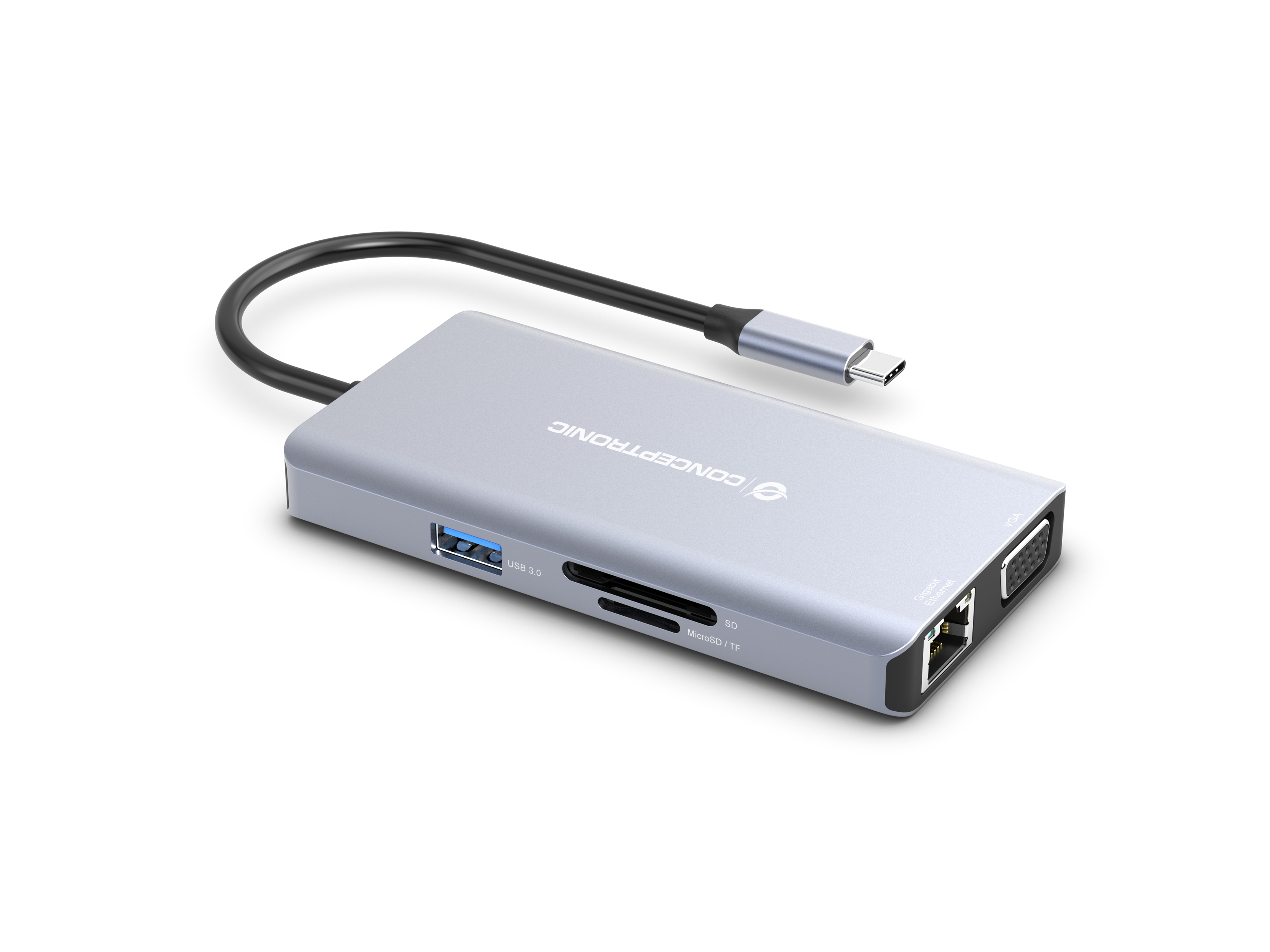 Conceptronic DONN20G - Dockingstation - USB-C 3.2 Gen 1