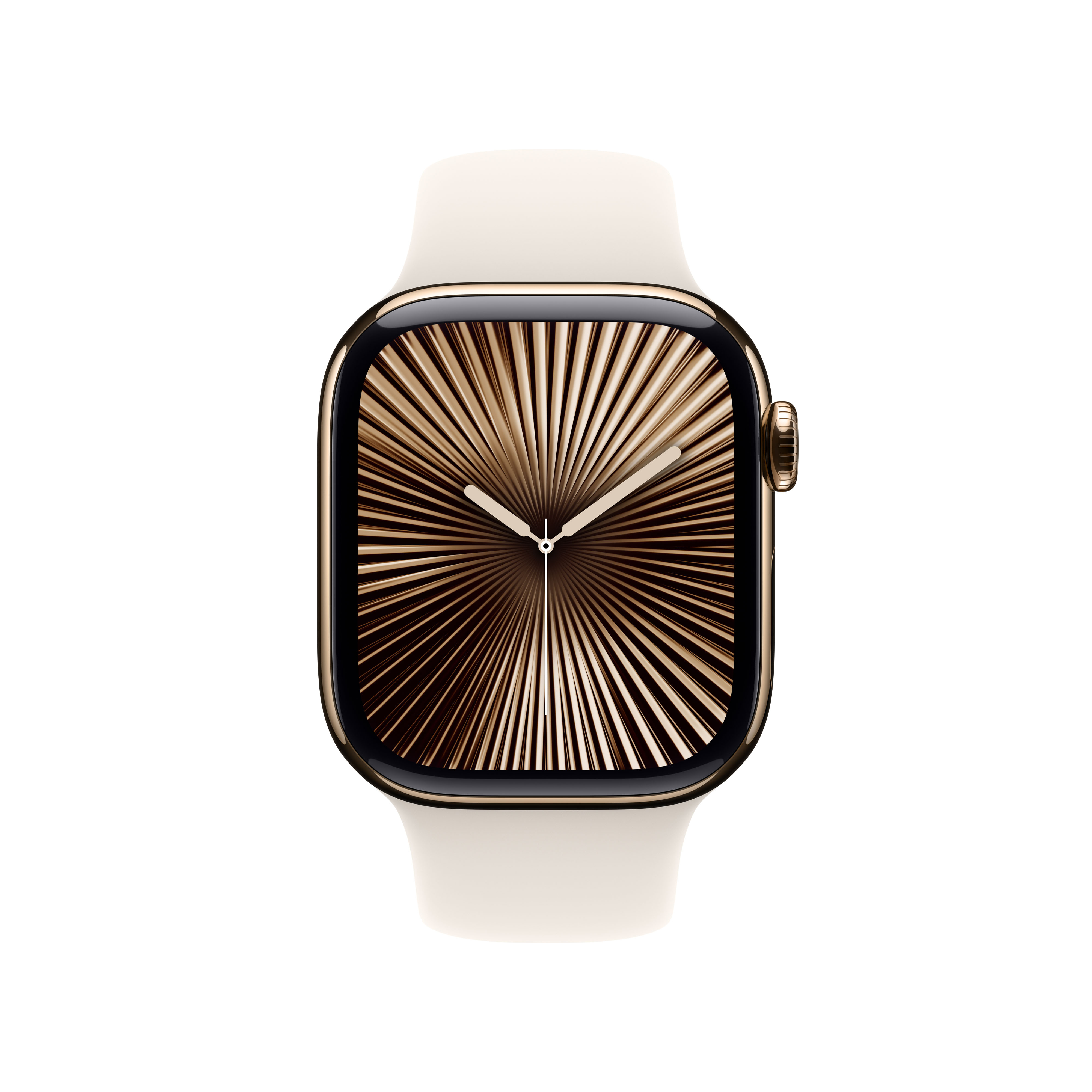 Apple Watch Series 10 (GPS + Cellular) 42mm Titan gold mit Sportarmband M/L Polarstern