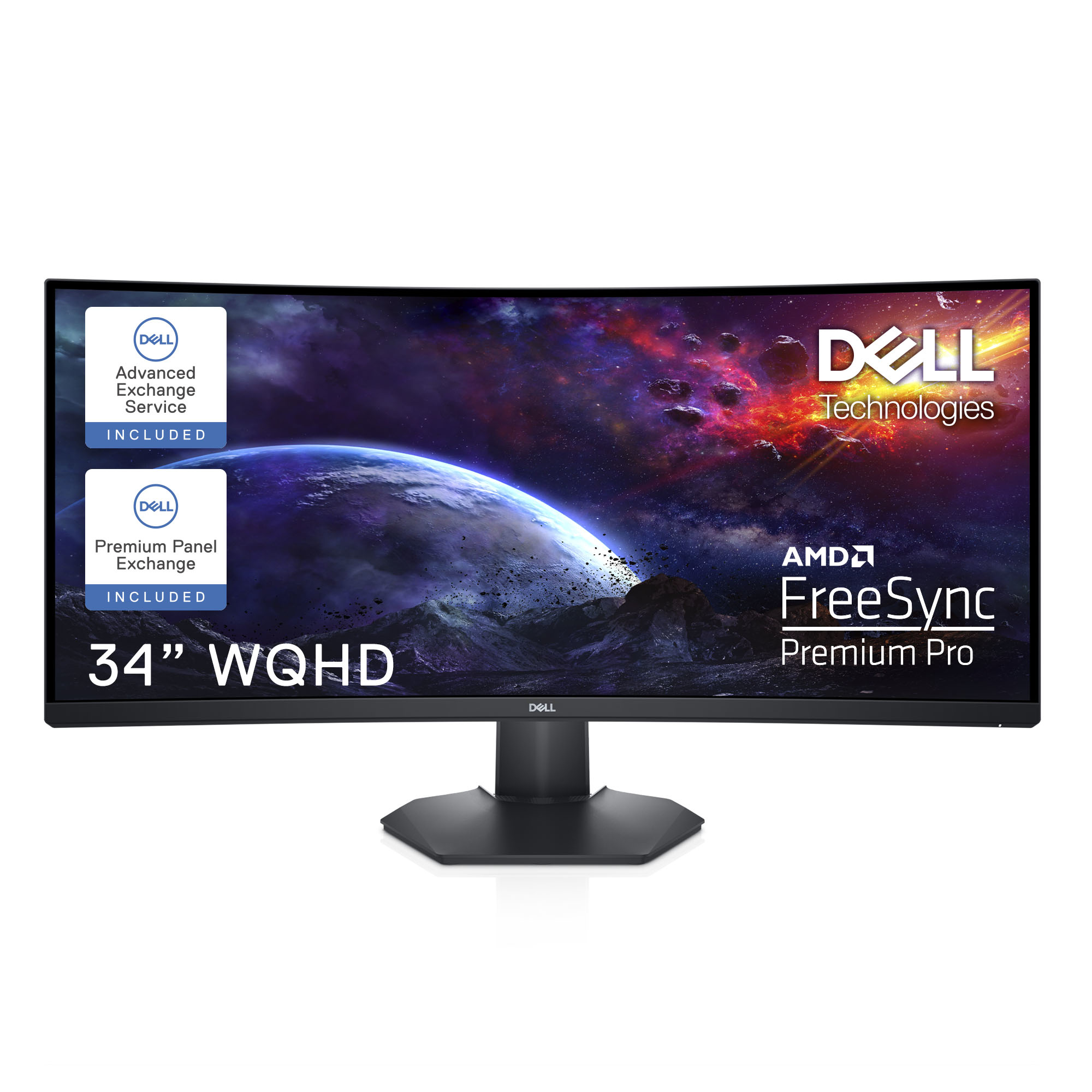 Dell 34 Gaming Monitor S3422DWG - LED-Monitor - Gaming - gebogen - 86.42 cm (34")