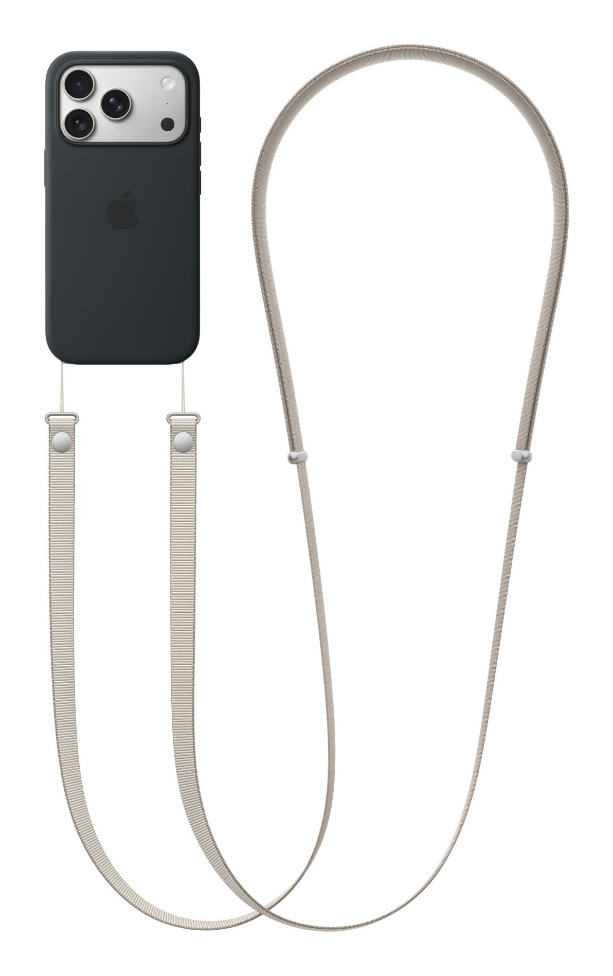 Apple Schultergurt für Handy - Hellbraun