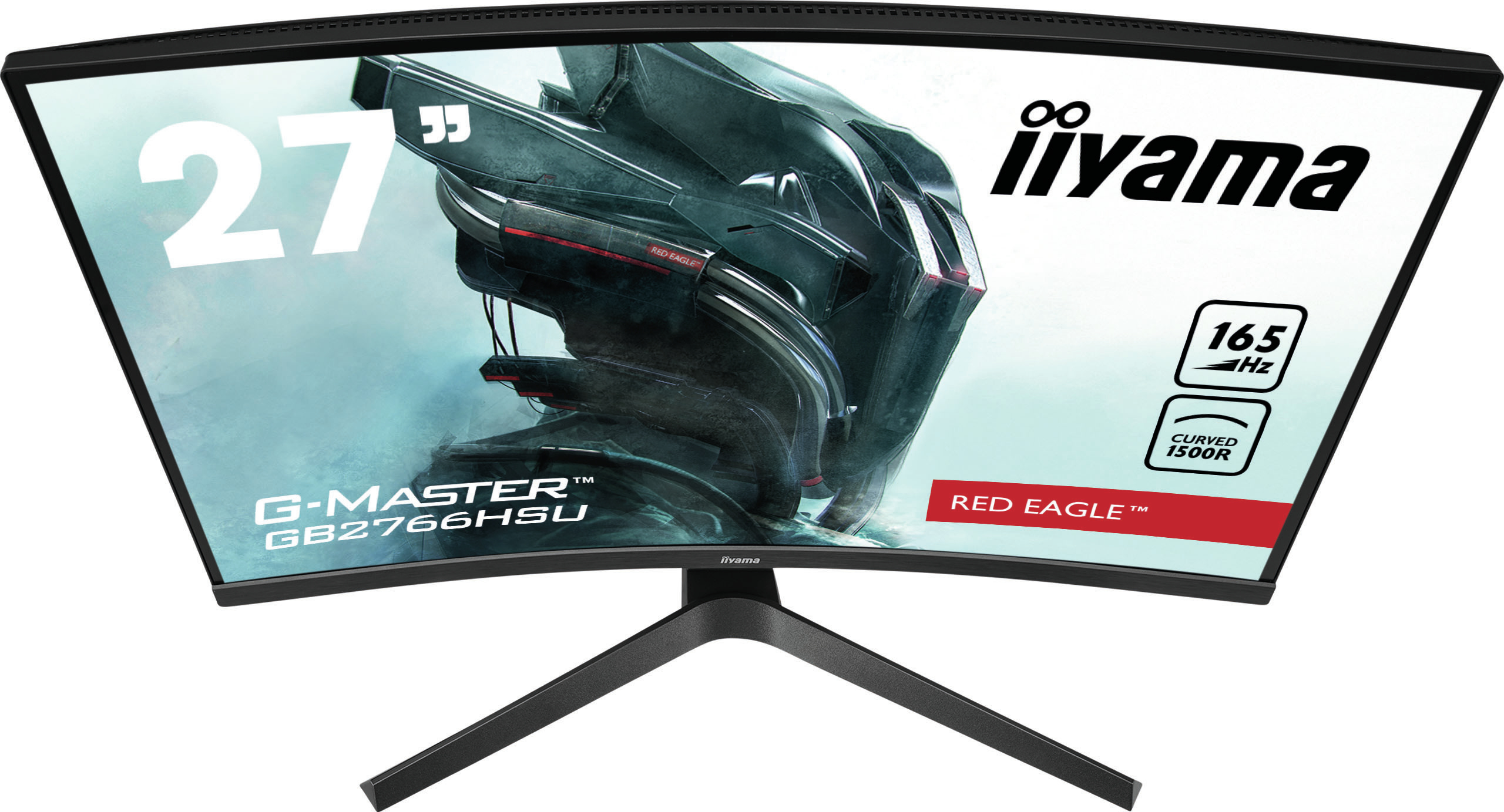iiyama G-Master GB2766HSU-B1 Red Eagle Curved-Monitor 68.5cm (27") Full HD, VA, 1ms, HDMI, DP
