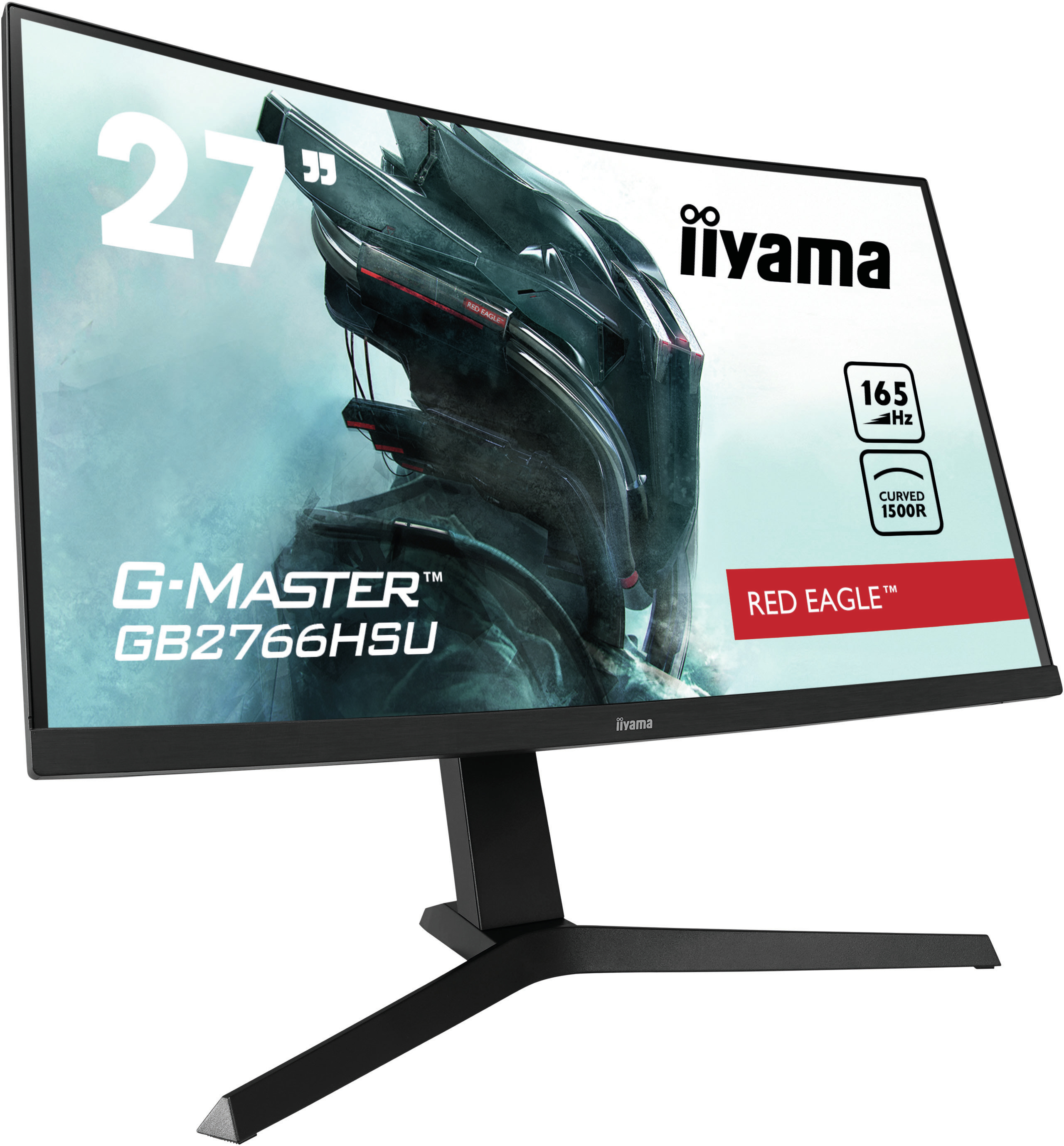 iiyama G-Master GB2766HSU-B1 Red Eagle Curved-Monitor 68.5cm (27") Full HD, VA, 1ms, HDMI, DP