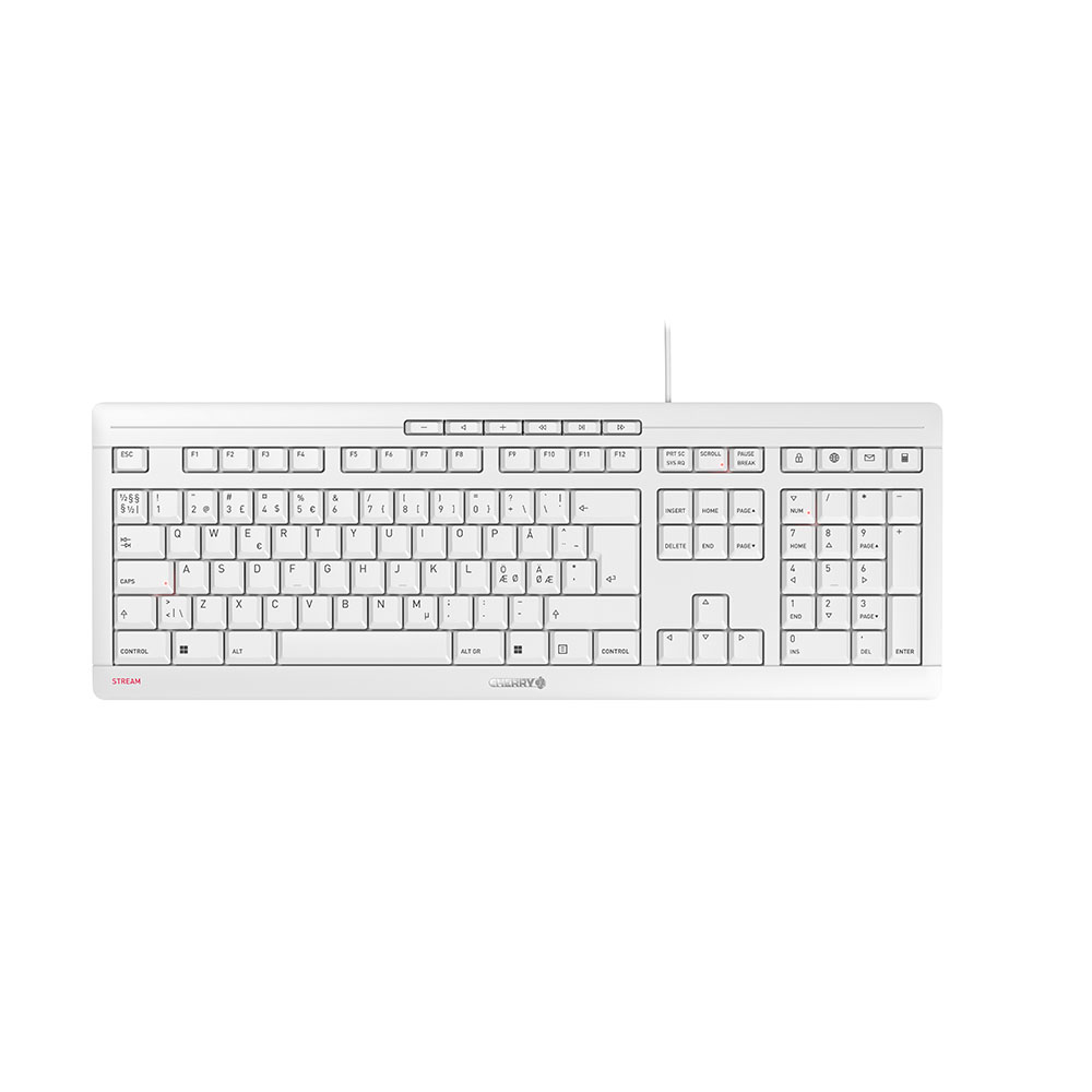 Cherry STREAM KEYBOARD - Tastatur - USB - Pan-Nordic
