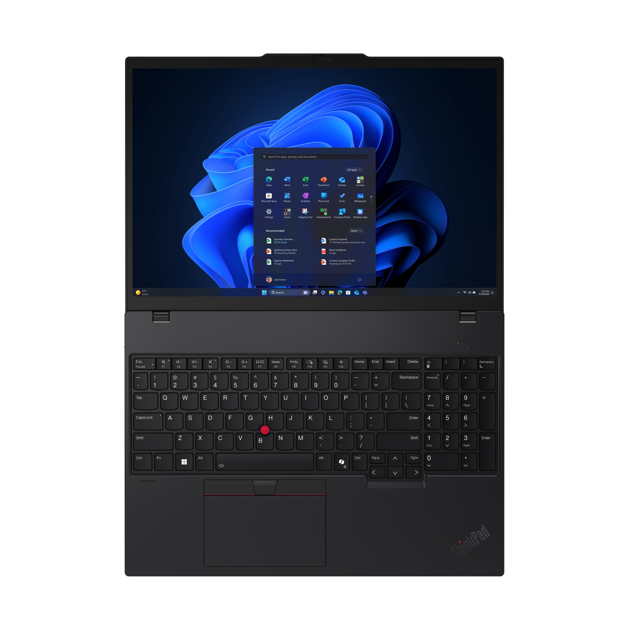 Lenovo ThinkPad T16 Gen 4 (Intel), 16" WUXGA, Core Ultra 7 258V, 3GB RAM, 1TB SSD, Win11 Pro