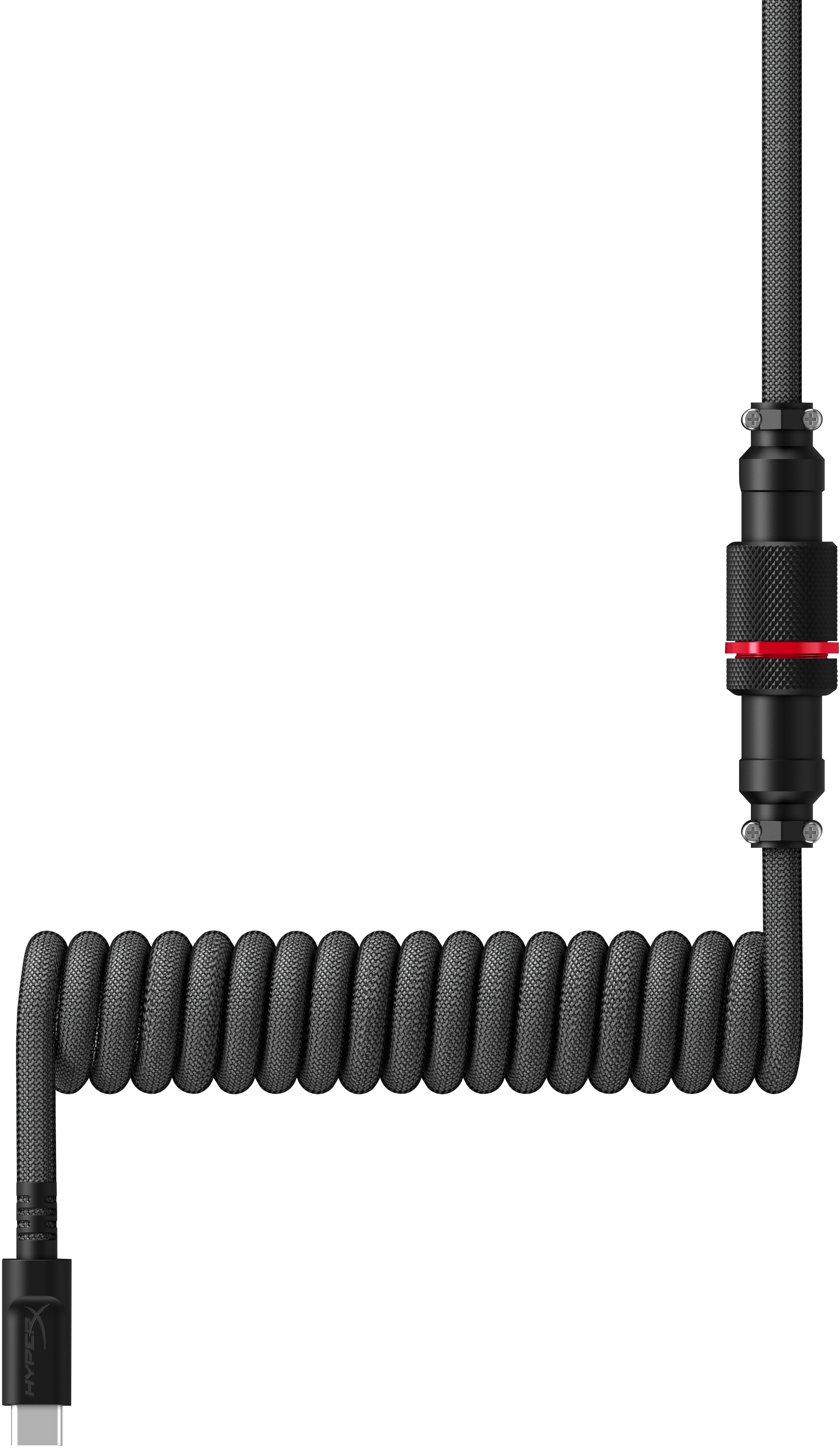 HP USB-C Spiralkabel grau-schwarz, Schwarz, Grau, 1,37 m, 2 Stück(e), HP, USB Typ-A, USB Typ-C