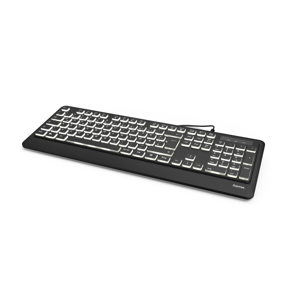 Hama "KC-550" - Tastatur - hinterleuchtet - USB