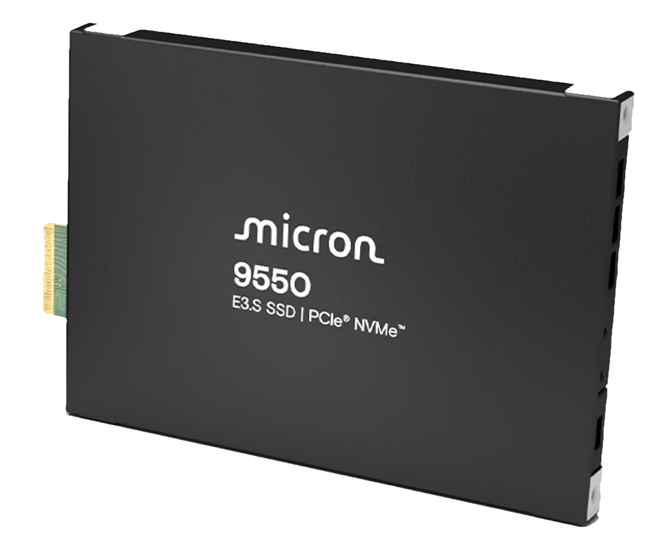 Micron 9550 MAX - SSD - Enterprise, Mixed Use - verschlüsselt - 3.2 TB - intern - E3.S (E3.S)