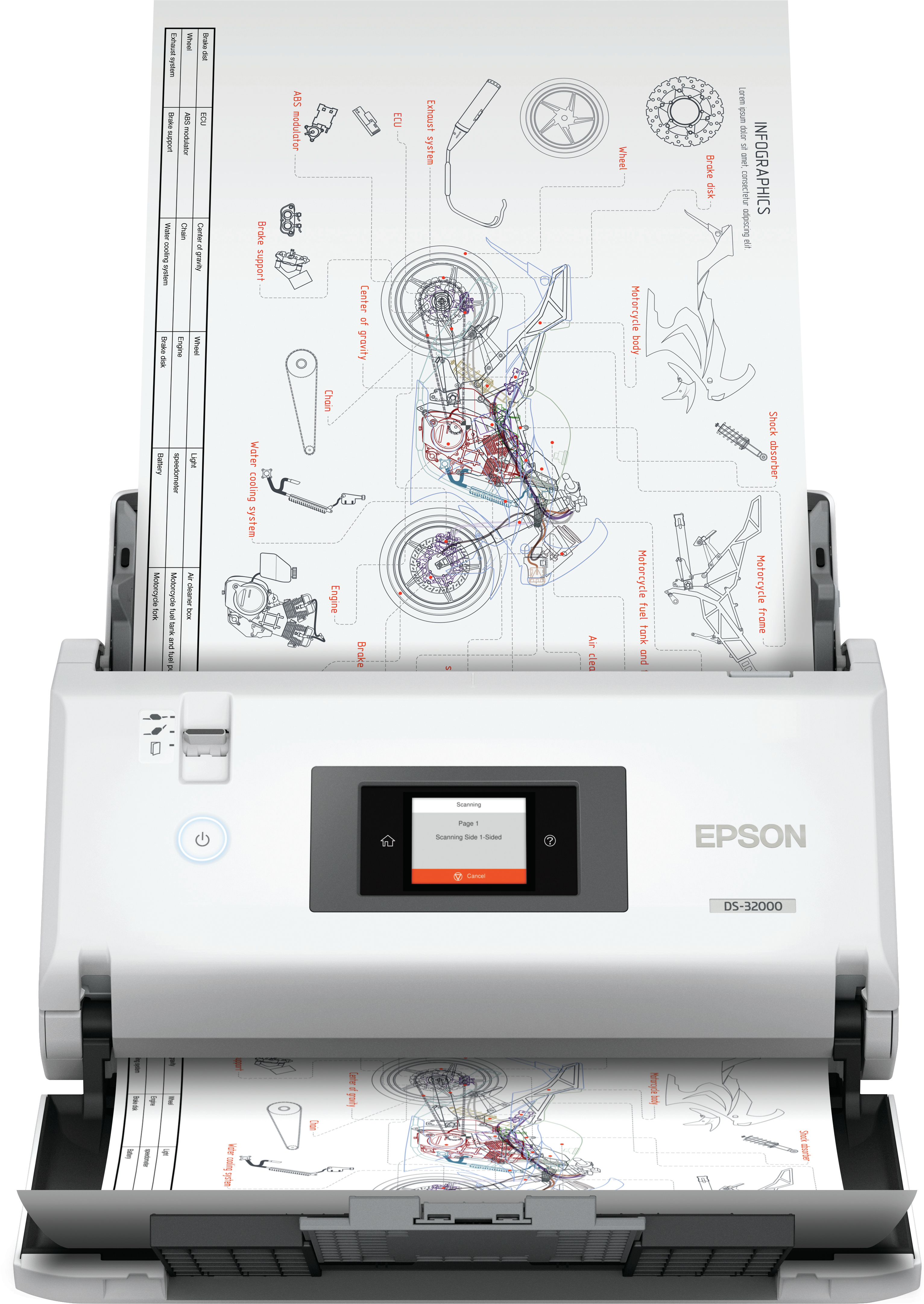 Epson WorkForce DS-32000 - Dokumentenscanner - Kontaktbildsensor (CIS)