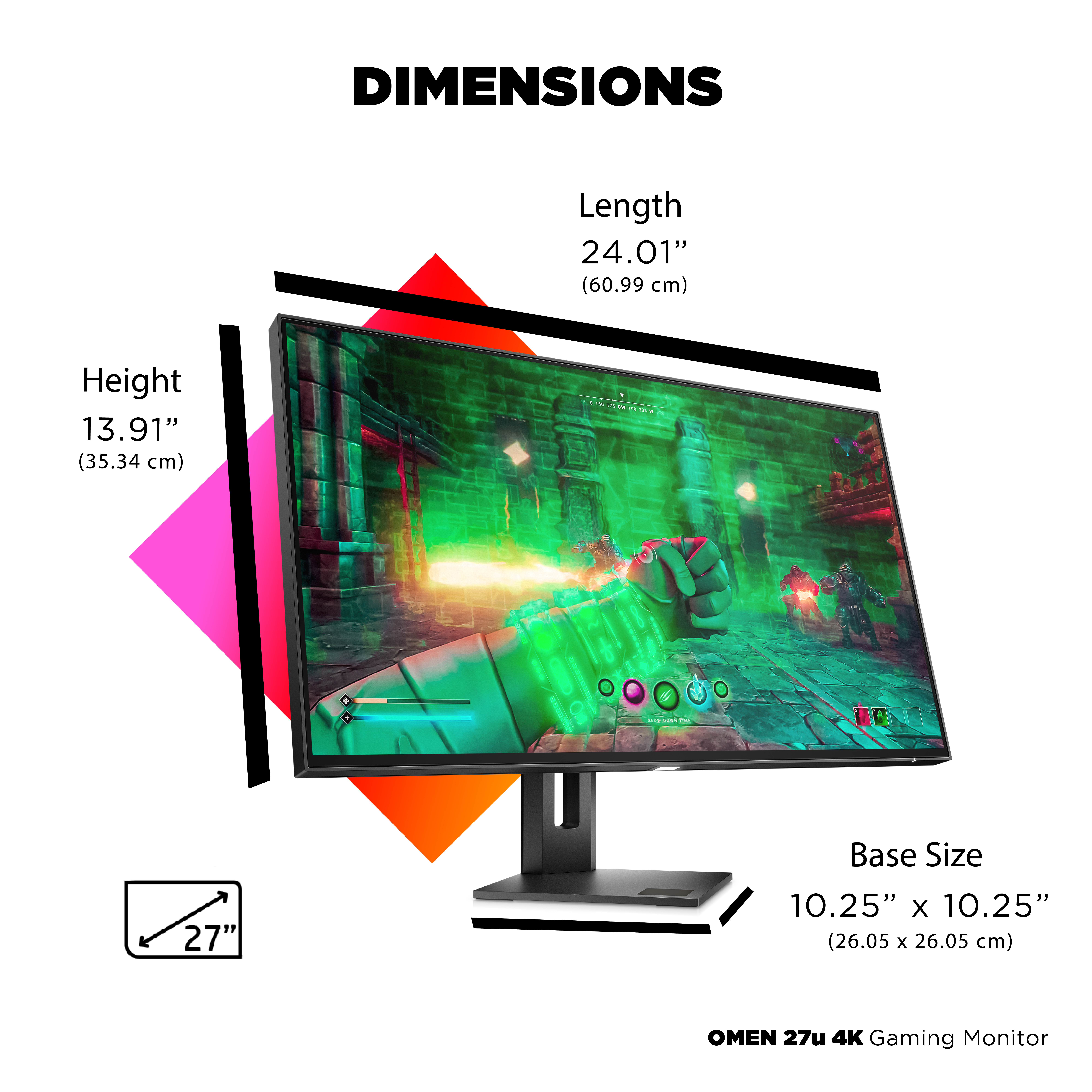 HP OMEN by HP 27u - LED-Monitor - Gaming - 68.6 cm (27")