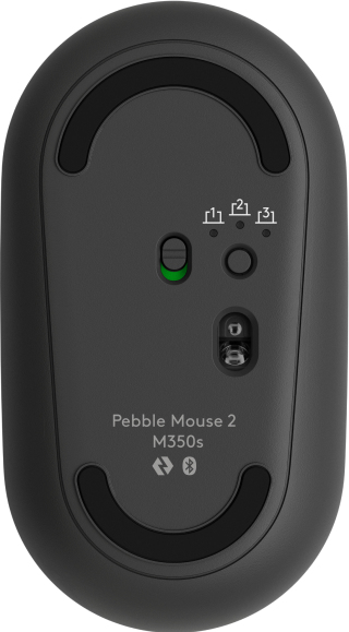 Logitech Pebble 2 Combo schwarz/grau, Logi Bolt, USB/Bluetooth, DE