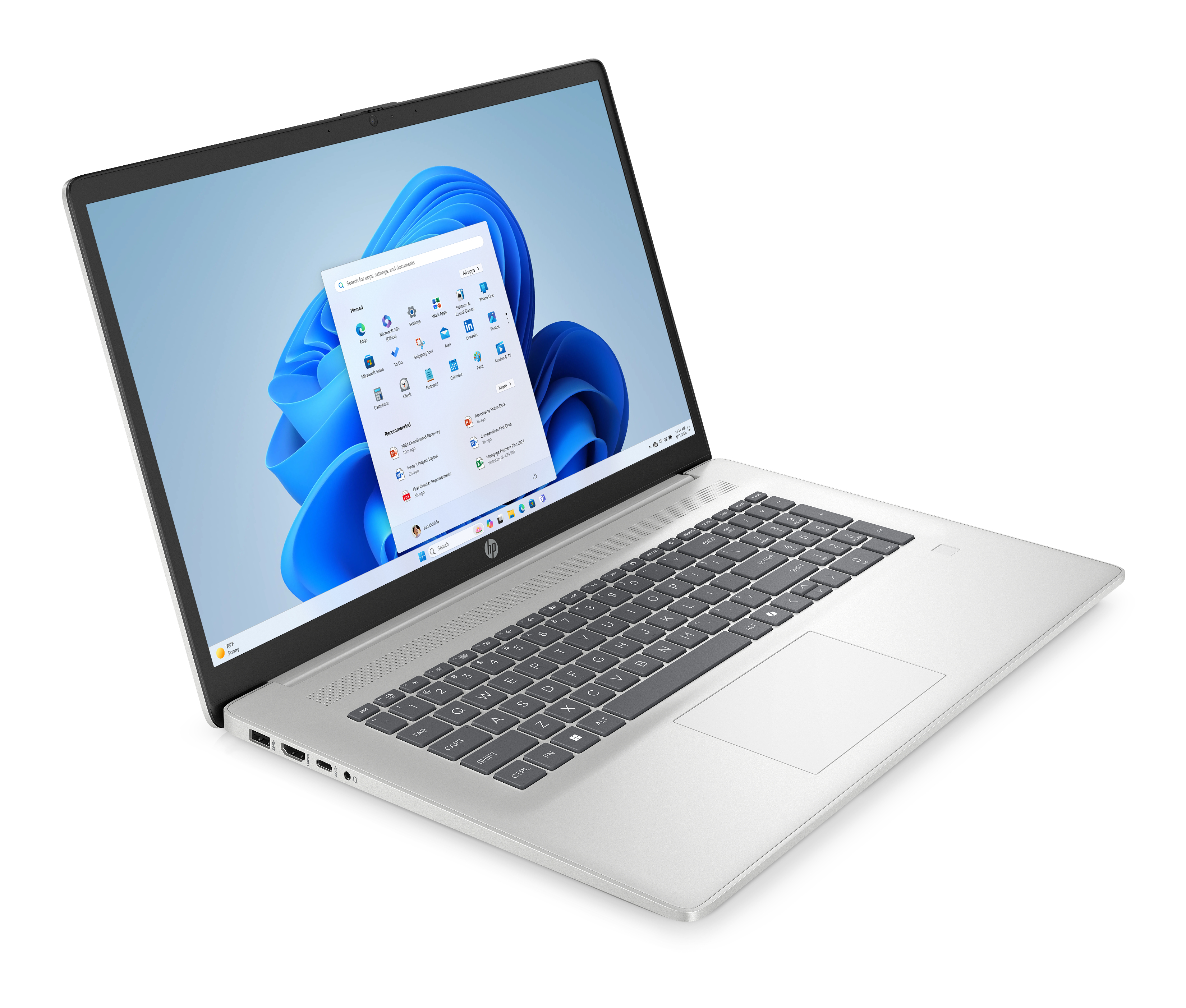 HP 17-cp2640ng, 17.3" FHD,  AMD Ryzen 3 7320U, 8GB RAM, 512GB SSD, Win11 Home
