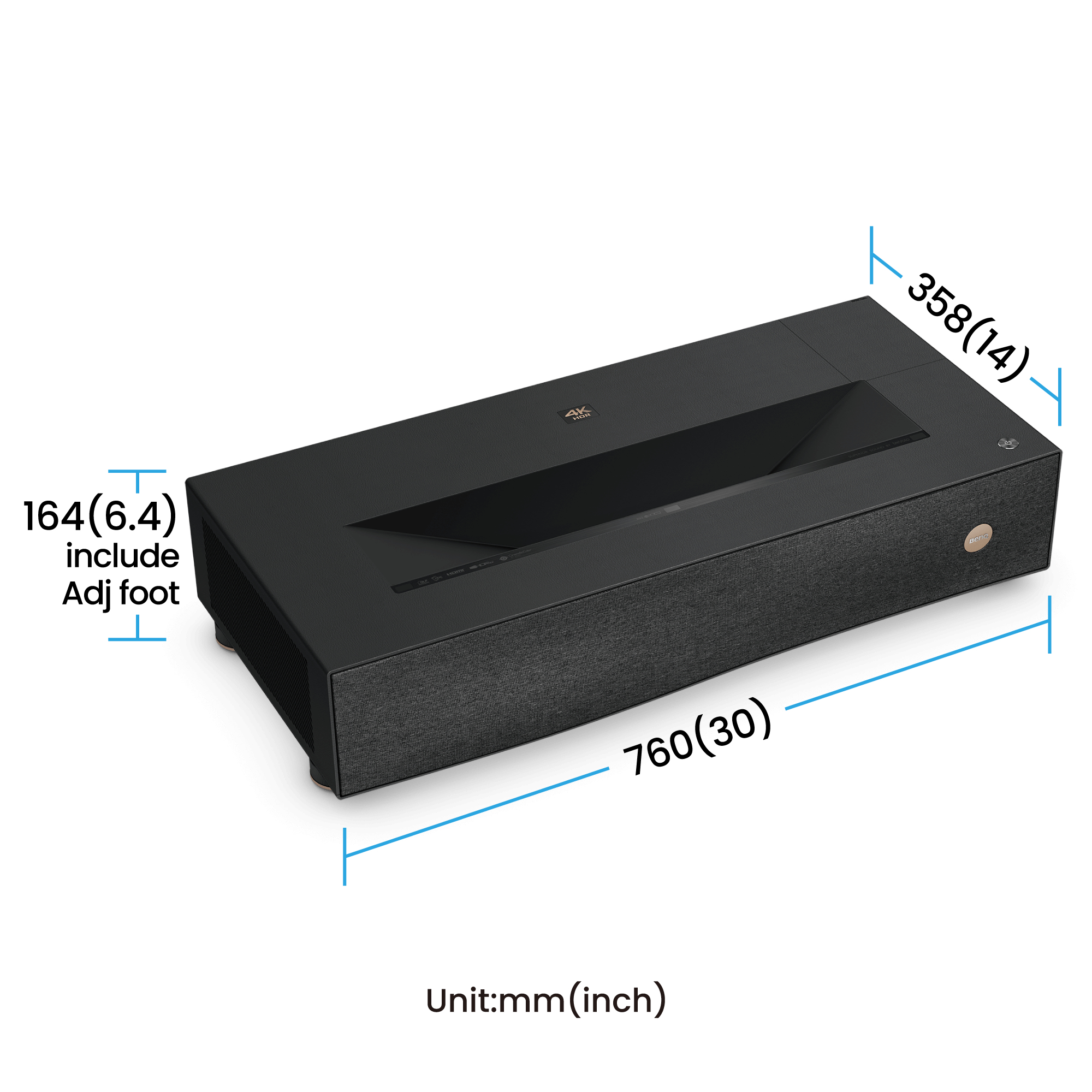 BenQ DLP-Projektor - RGB-Laser - 3D - 2500 ANSI-Lumen