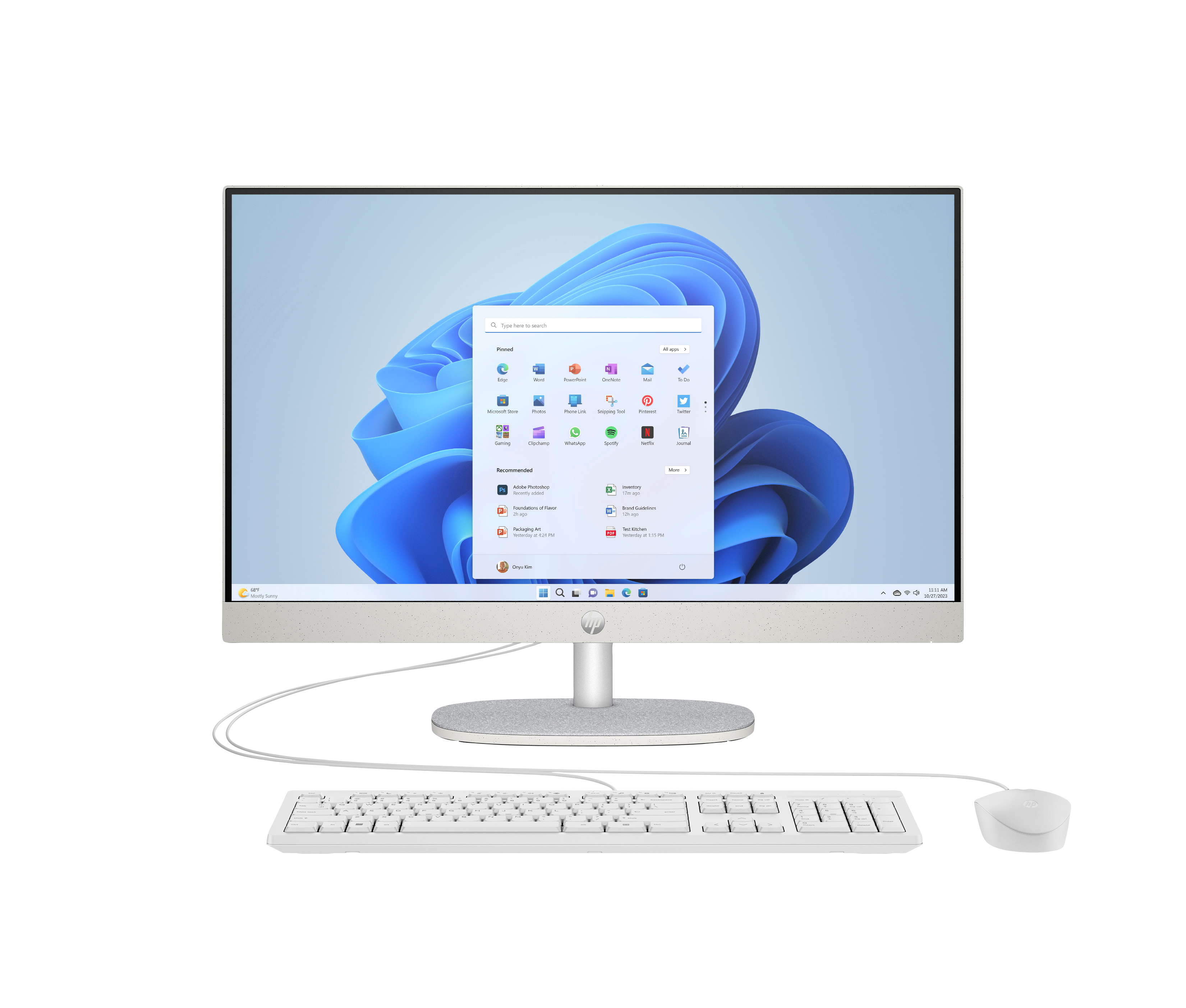 HP 24-cr0242ng PC, 60,5 cm (23.8"), Full HD, Intel® Core? i3, 8 GB, 256 GB, FreeDOS