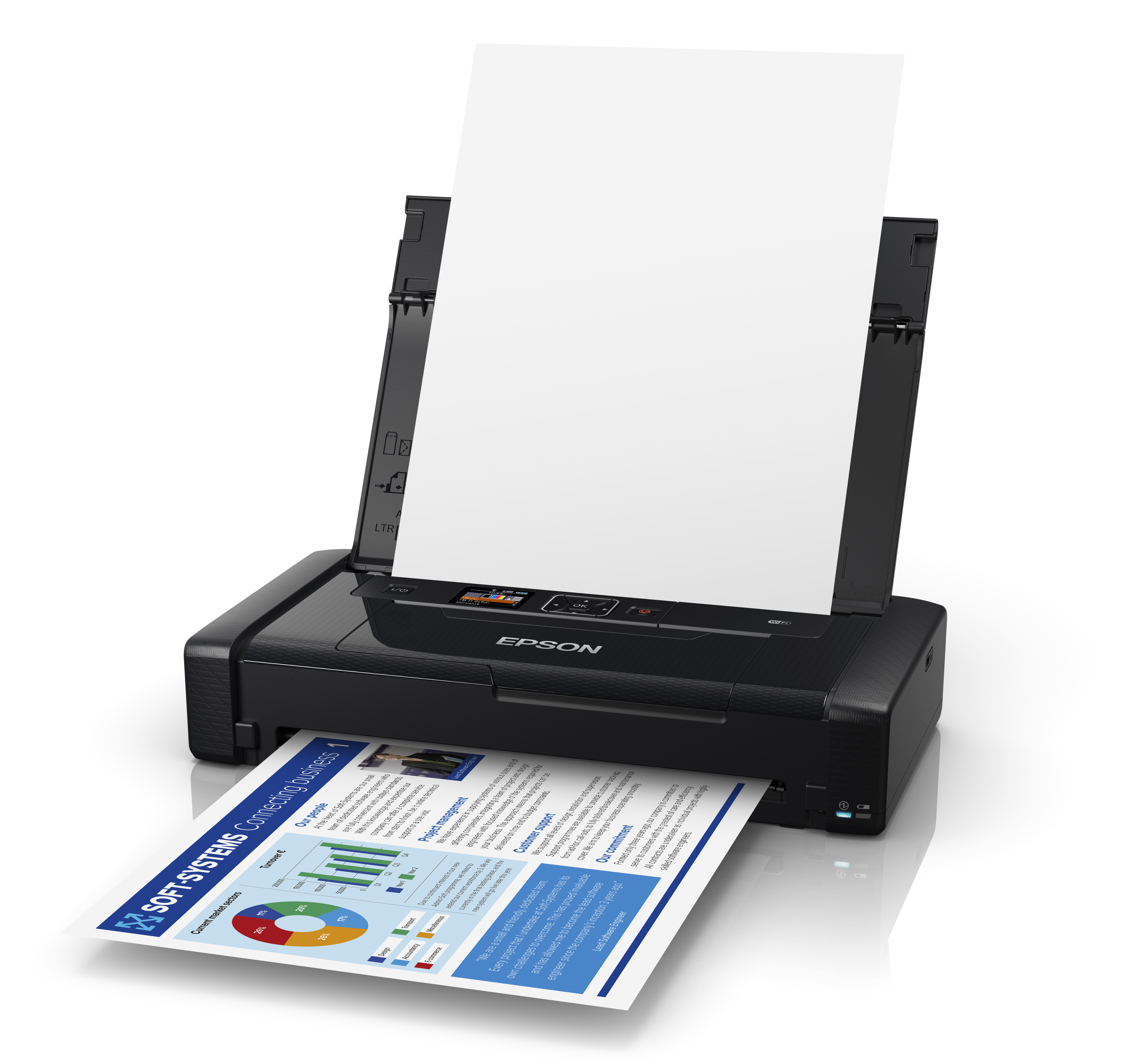 Epson WorkForce WF-110W - Drucker - Farbe - Tintenstrahl - A4 - 5760 x 1440 dpi - bis zu 7 Seiten/Mi