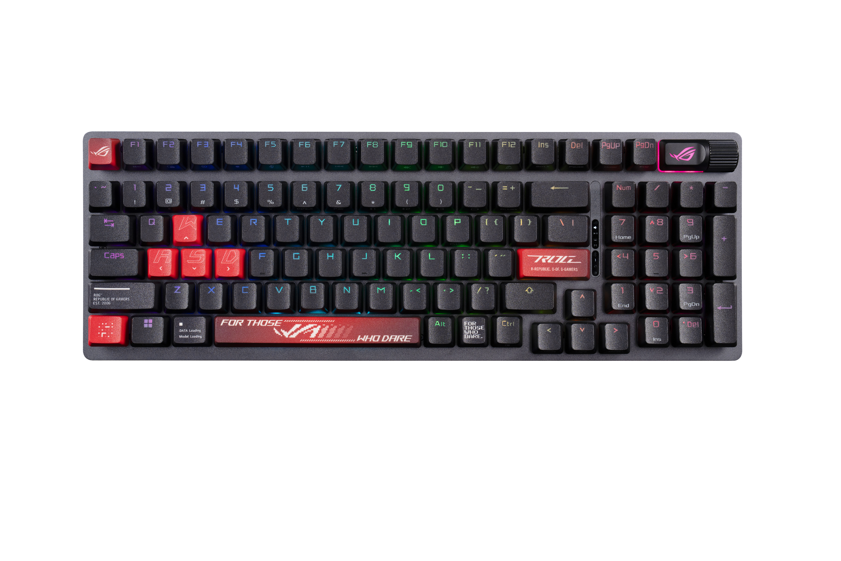 ASUS ROG DYE-SUB Keycap, Tastaturkappe, Thermoplastisches Polyester (PBT), 30 g, Mehrfarbig