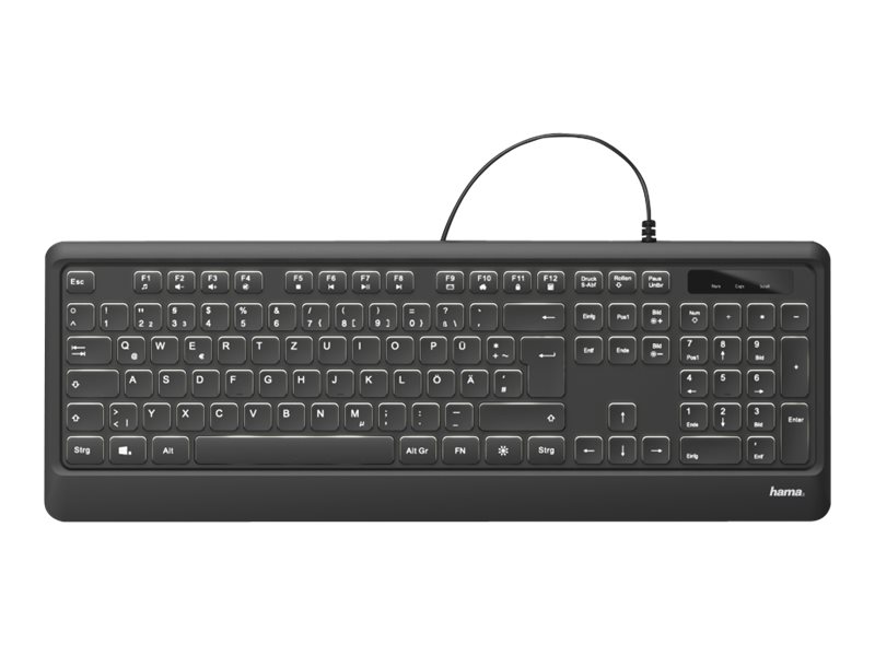 Hama "KC-550" - Tastatur - hinterleuchtet - USB