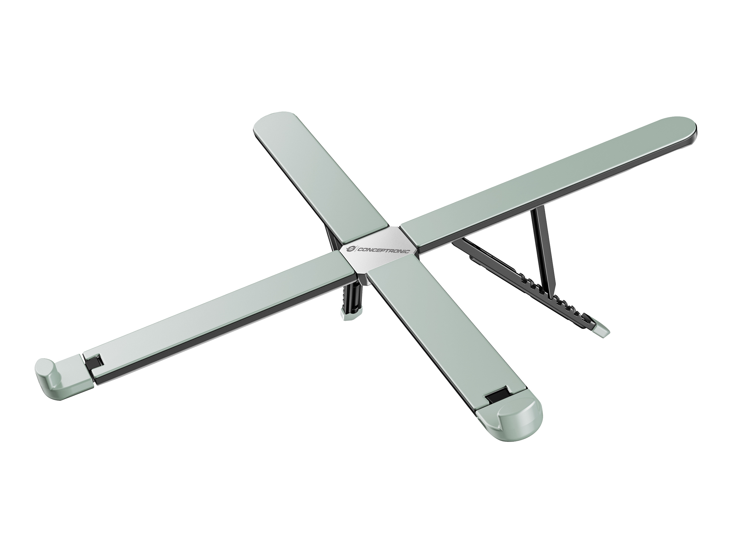 Conceptronic THANA11G ERGO Tragbarer Laptop-Kühlständer, Laptop-Ständer, Grau, 43,9 cm (17.3"), 5 kg