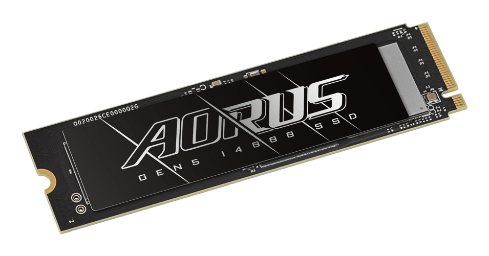Gigabyte AORUS Gen5 14000 - SSD - 1 TB - intern - M.2 2280 - PCI Express 5.0 x4 (NVMe)