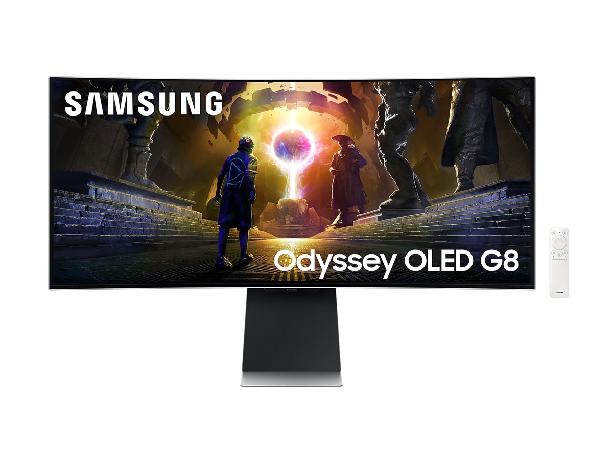 Samsung Odyssey G8 S34DG850SU Curved-Monitor 86.4cm (34") UWQHD, OLED, 0.03ms, HDMI, DP, USB