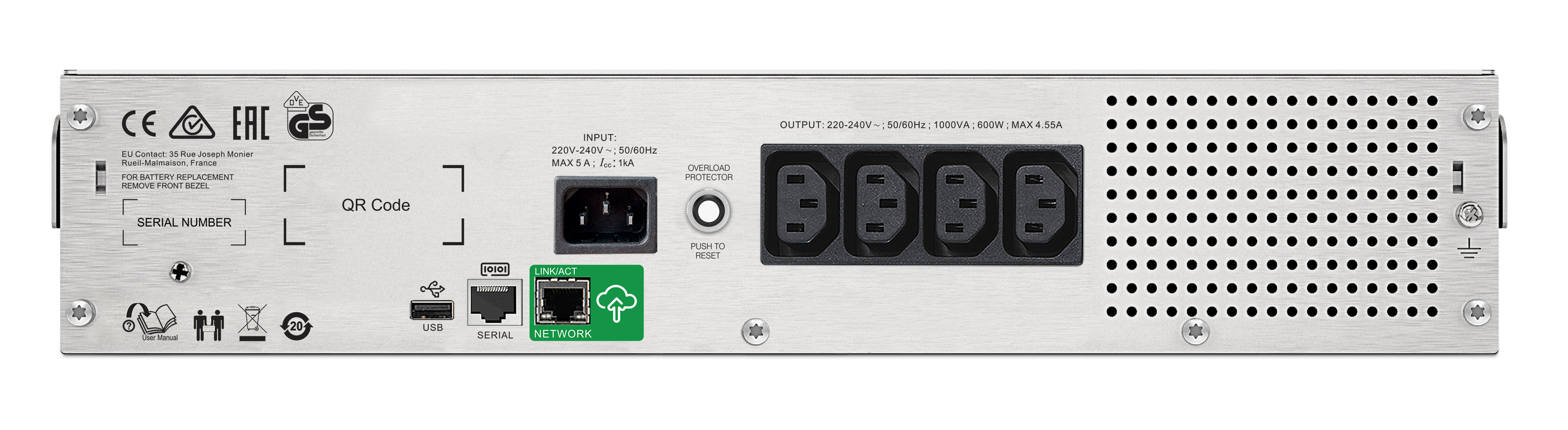 APC Smart-UPS C SMC1500I-2UC - USV (Rack - einbaufähig)