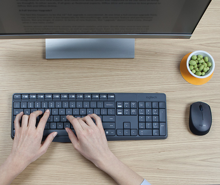 Logitech MK235 - Tastatur-und-Maus-Set - kabellos