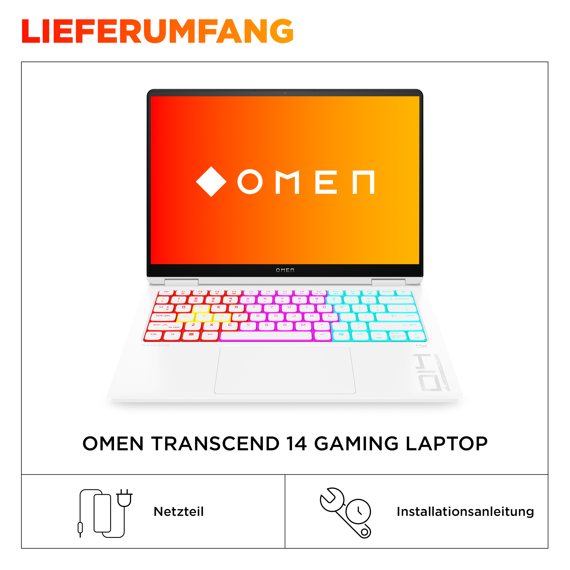 HP OMEN Transcend by HP Laptop 14-fb1196ng - Intel Core Ultra 9 285H / 2.9 GHz - Win 11 Home - GeFor