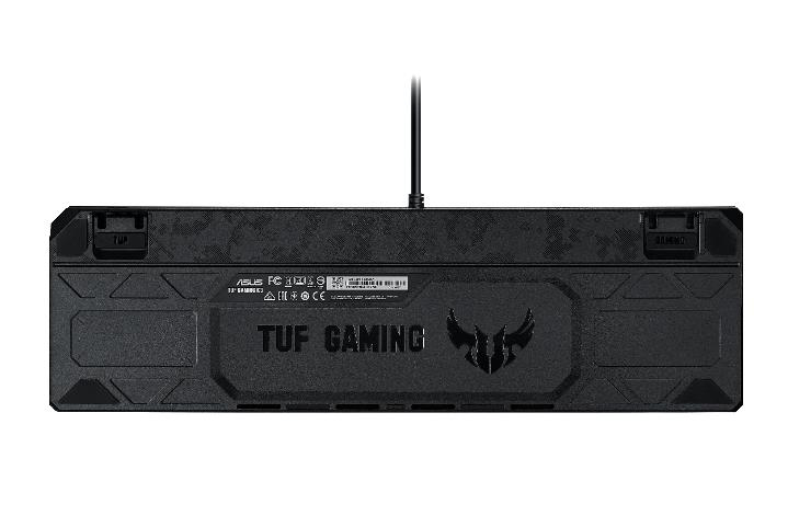 ASUS TUF Gaming K3, Volle Größe (100%), USB, Halbmechanischer Schlüsselschalter, QWERTZ, RGB-LED, Gr