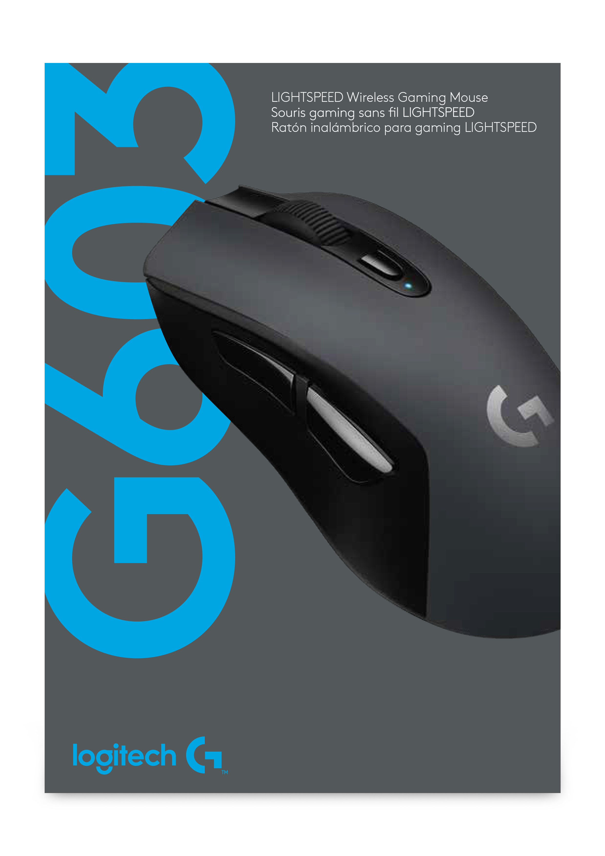 Logitech G G603 LIGHTSPEED, rechts, Optisch, RF Wireless, 12000 DPI, 1 ms, Schwarz