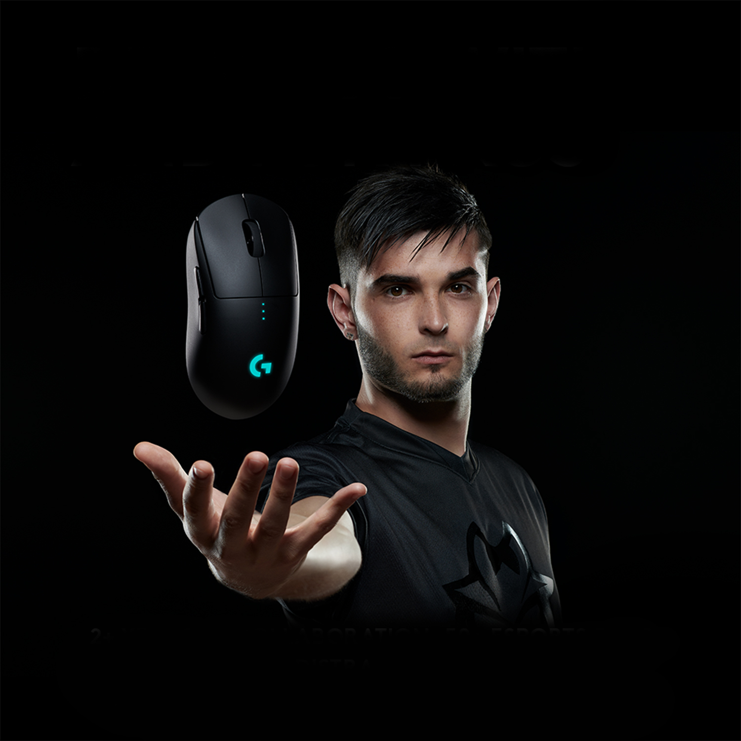 Logitech G Pro - Maus - rechts- und linkshändig - optisch - kabellos - 2.4 GHz - kabelloser Empfänge