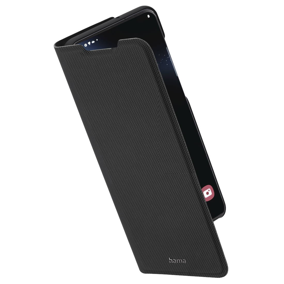Hama Essential Line "Slim Pro" Booklet - Flip-Hülle für Mobiltelefon - Polyurethan (PU)