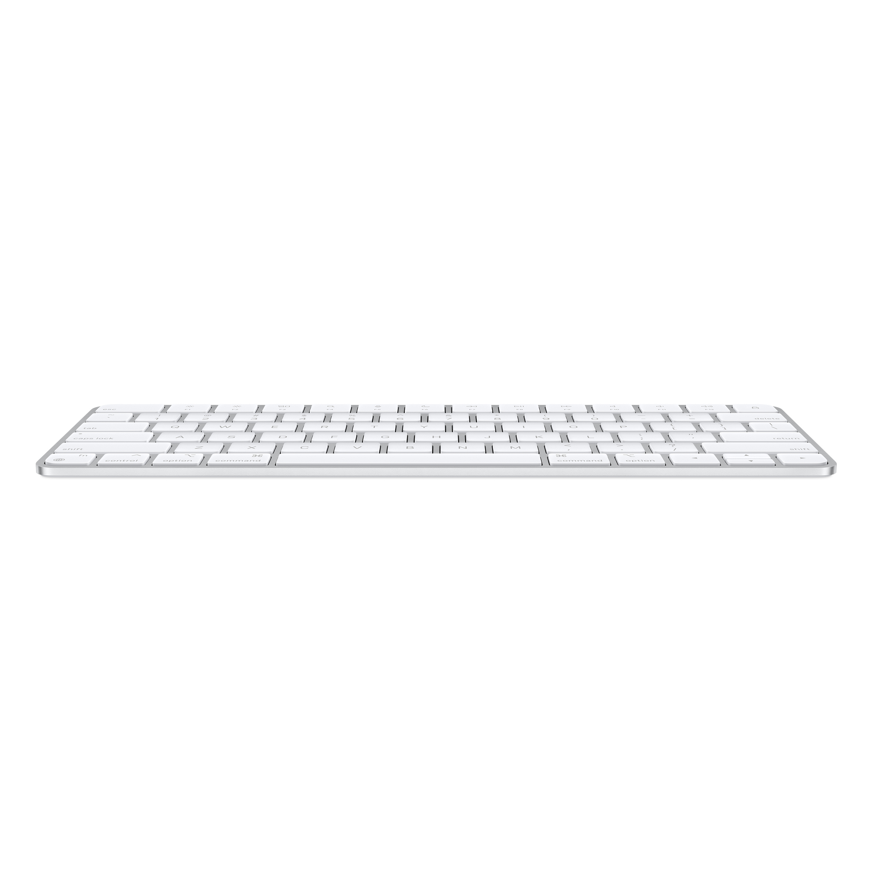 Apple Magic, 60%, Verkabelt & Kabellos, USB + Bluetooth, Aluminium, Weiß