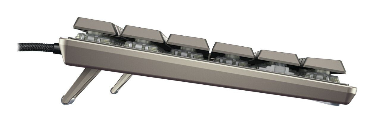 Cherry KC 500 MX LP, warm grey, MX LOW PROFILE 2.0 IVORY, USB, DE