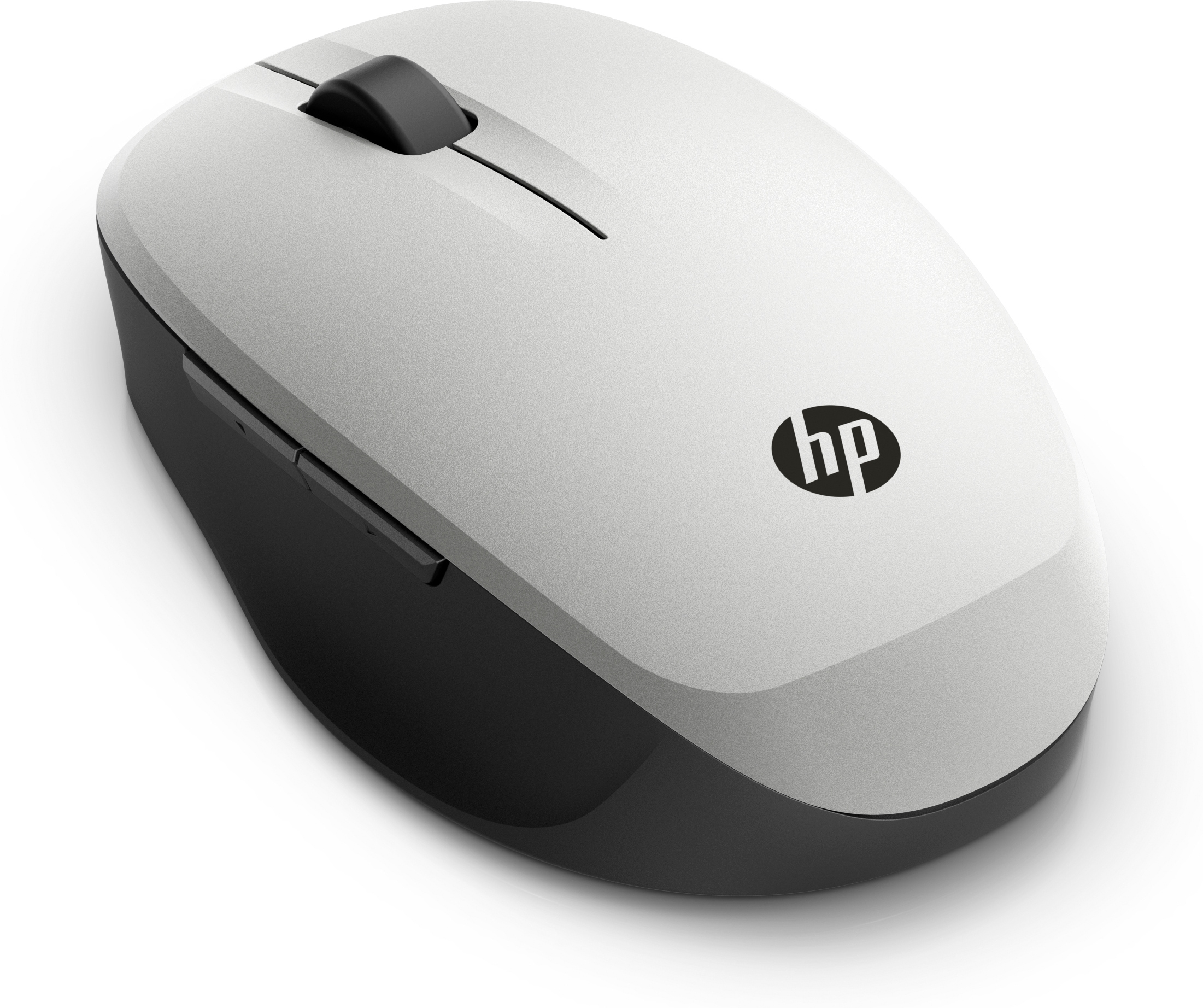 HP Dual Mode - Maus - optisch - kabellos - Bluetooth, 2.4 GHz - kabelloser Empfänger (USB)
