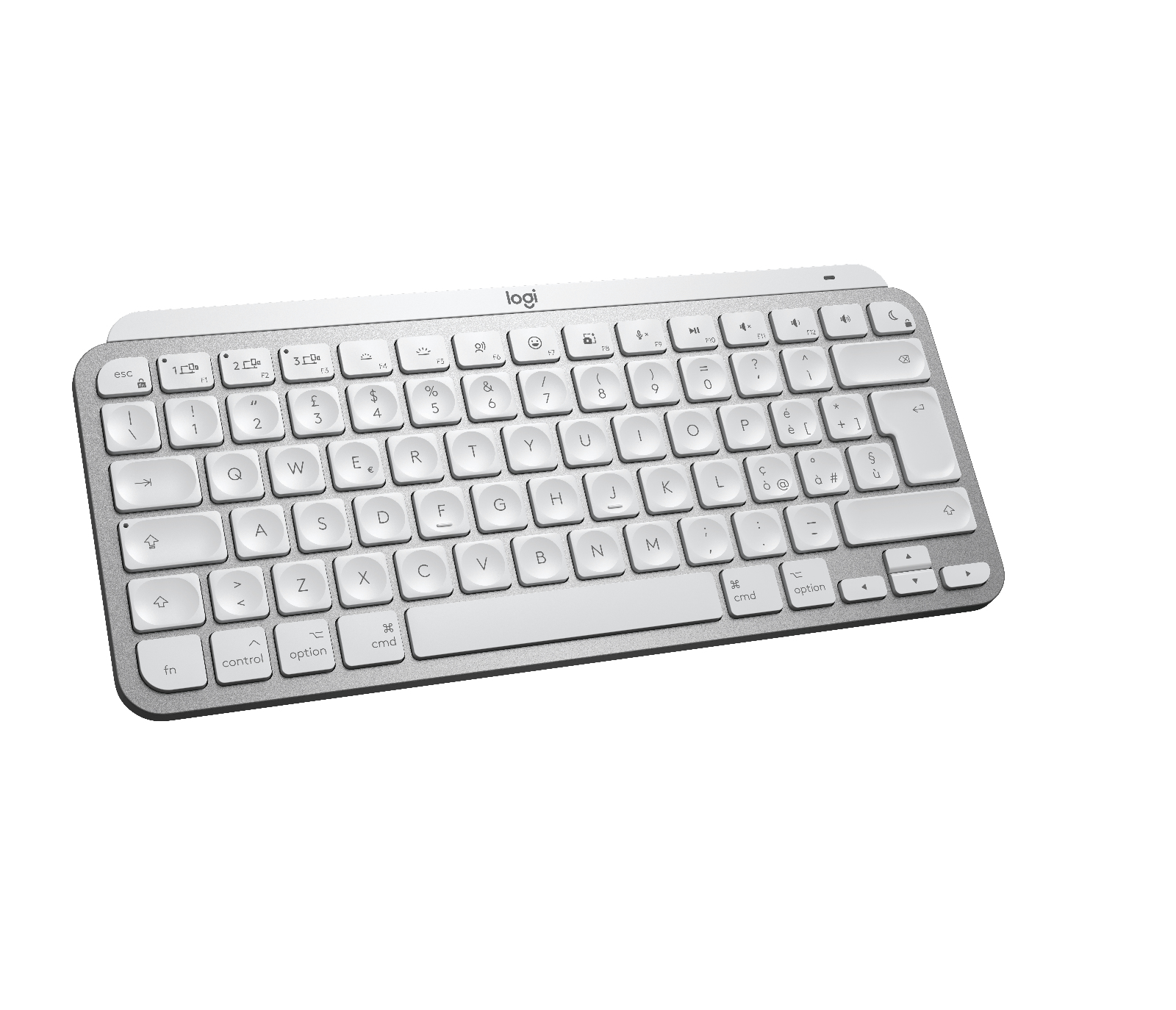 Logitech MX Keys Mini, Mini, Kabellos, Bluetooth, LED, Grau