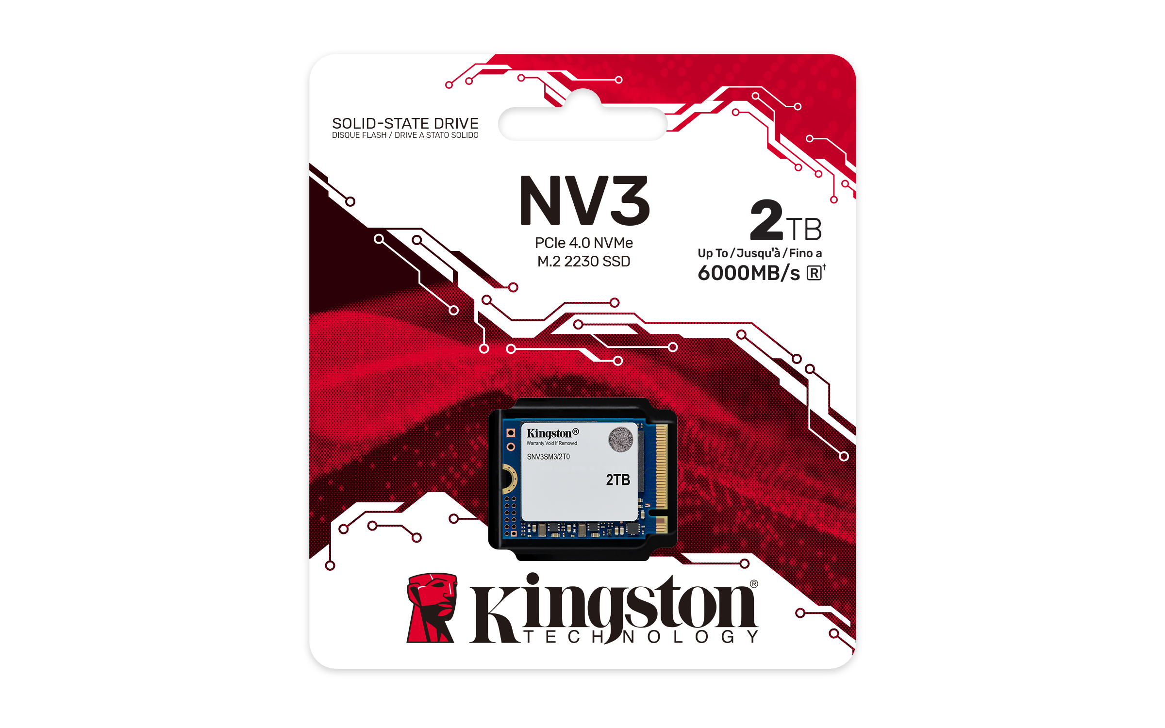 Kingston NV3 - SSD - 2 TB - intern - M.2 2230 - PCIe 4.0 x4 (NVMe)