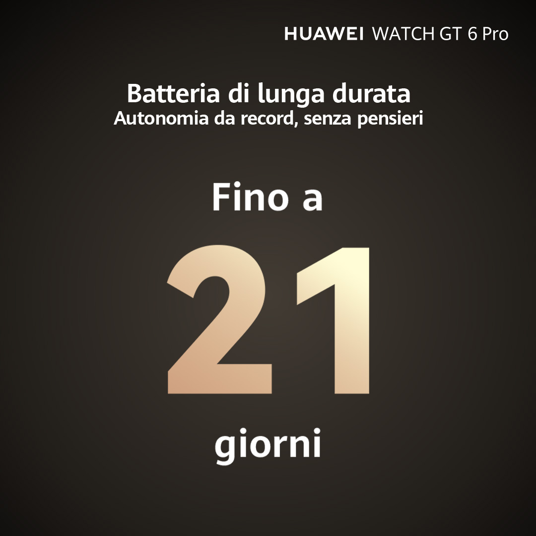 Huawei Watch GT 6 Pro - 46 mm - titanium alloy - intelligente Uhr mit Riemen - Flouroelastomer - sch