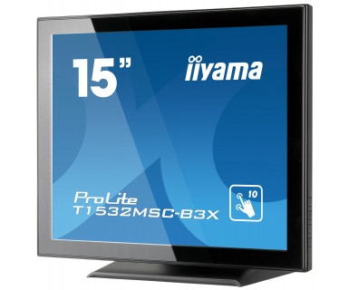 Iiyama ProLite T1532MSC-B3X, 38,1 cm (15"), 1024 x 768 Pixel, LED, 8 ms, Schwarz